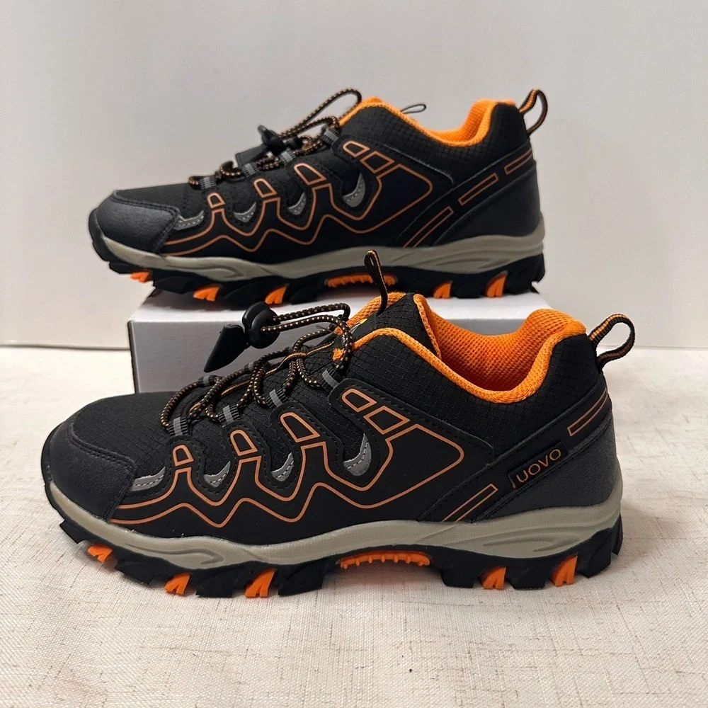 OVO Boy’s Black and Orange Trail Sneakers